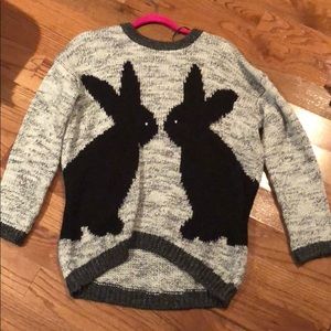 Top shop oversized bunny pullover sweater US 4